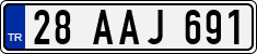 License plate of Turkey, Regular plates