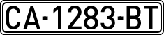License plates of Spain, 1971 year series