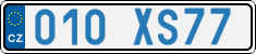 License plate of the Czech Republic, Diplomatic