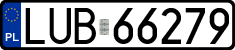 License plates of Poland, Regular car plates