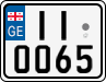 License plate of Georgia, Motorcycles (2014)