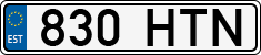 License plate of Estonia, Regular car plates