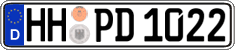 German license plate, Regular plates