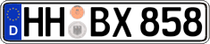 German license plate, Regular plates
