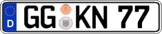German license plate, Regular plates