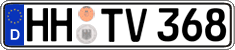 German license plate, Regular plates