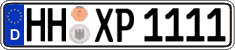 German license plate, Regular plates