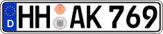 German license plate, Regular plates