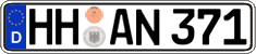 German license plate, Regular plates