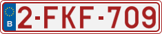 License plate of Belgium, Regular plates (2010)