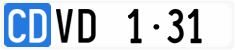 License plate of Switzerland, Diplomatic