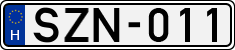 license plates of Hungary, Cars (1990)