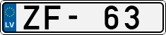 License plate of Latvia, Regular car plates