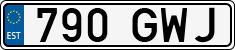 License plate of Estonia, Regular car plates