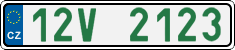 License plate of the Czech Republic, Oldtimers (2001)