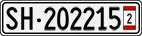 License plate of Switzerland, Provisional