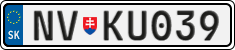 License plate of Slovakia, Vanity Plates
