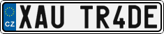 License plate of the Czech Republic, Vanity Plates
