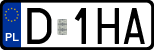 License plates of Poland, Regular car plates