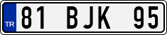 License plate of Turkey, Regular plates