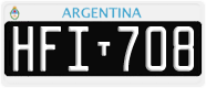 License plate of Argentina, Cars (1995, ABC 123)