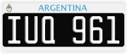 License plate of Argentina, Cars (1995, ABC 123)