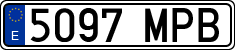 License plates of Spain, Ordinary (2000)