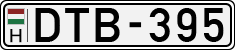 license plates of Hungary, Cars (1990)