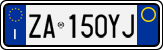 License plate of Italy, Cars (1994 year series)