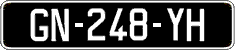 French license plate, SIV (oldtimers)