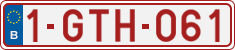 License plate of Belgium, Regular plates (2010)