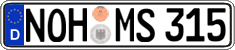 German license plate, Regular plates