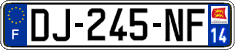 French license plate, SIV (ordinary)