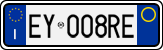 License plate of Italy, Cars (1994 year series)