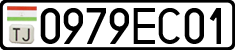 License plate of Tajikistan, Private owners (2009)