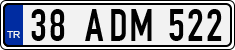 License plate of Turkey, Regular plates