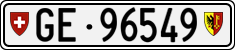 License plate of Switzerland, Cars
