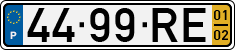 License plate of Portugal, Regular plates