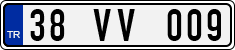 License plate of Turkey, Regular plates