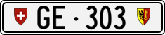 License plate of Switzerland, Cars