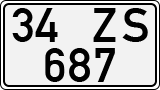 License plate of Turkey, Regular plates