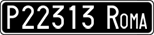 License plate of Italy, Cars (1927 year series)
