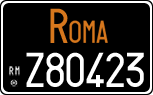 License plate of Italy, Cars (1927 year series)