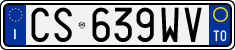 License plate of Italy, Cars (1994 year series)