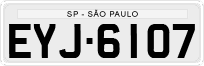 License plate of Brazil, Private owners (1990)