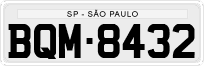 License plate of Brazil, Private owners (1990)