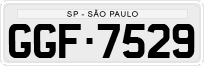 License plate of Brazil, Private owners (1990)