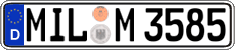 German license plate, Regular plates