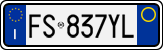 License plate of Italy, Cars (1994 year series)