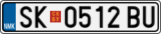 License plate of North Macedonia, Regular plates (2012)